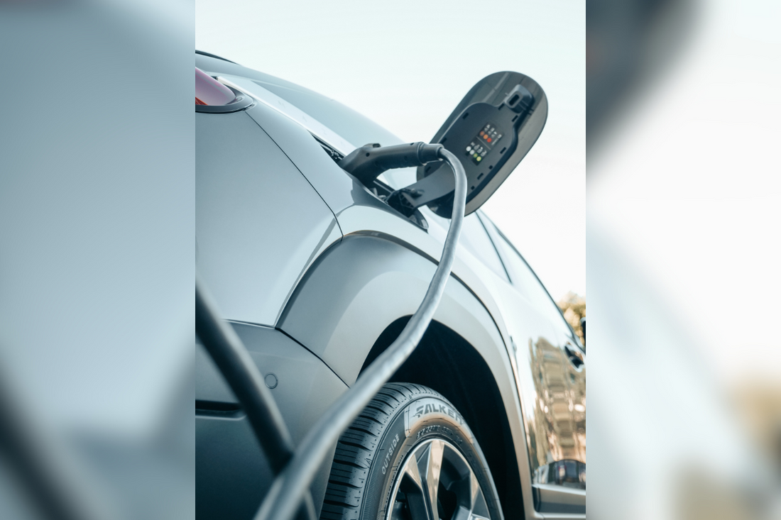 electric car being charged