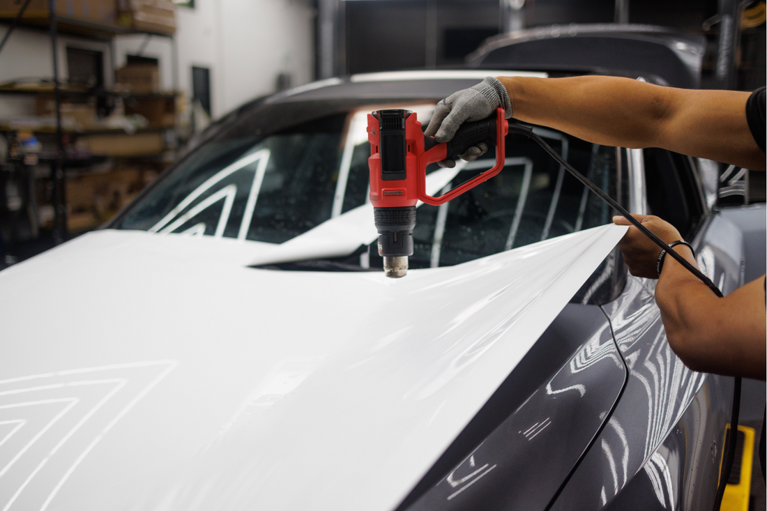 car being wrapped